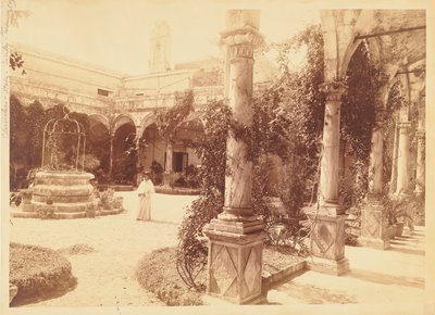 Pátio de igreja, Sicília de Baron Wilhelm von Gloeden