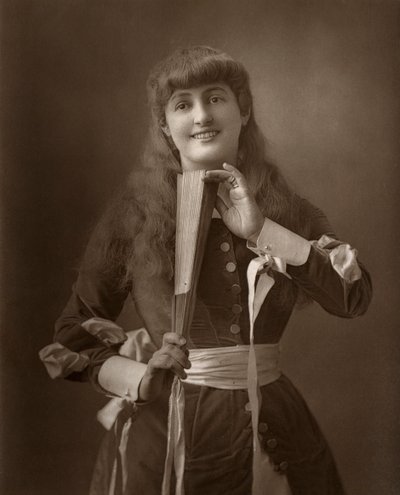 Atriz britânica Alice Atherton em Oliver Grumble, 1886 de Barraud