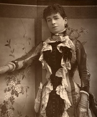 Atriz britânica Lady Monckton em Jim the Penman, 1886 de Barraud