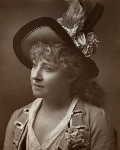 Lydia Thompson, dançarina britânica, atriz e produtora teatral, 1886 de Barraud