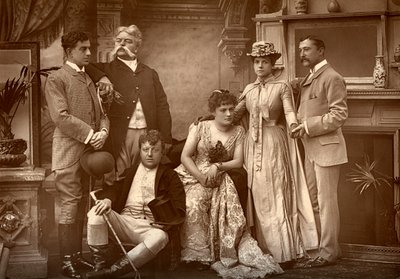 The Drury Lane Company em A Run of Luck, no Teatro Drury Lane, Londres, 1886 de Barraud