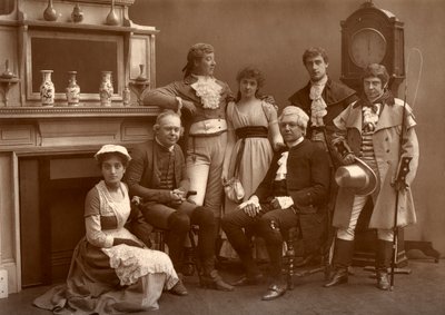 The Vaudeville Company em The Road to Ruin, no Vaudeville Theatre, Londres, 1886 de Barraud