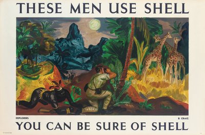 Cartaz publicitário para a Shell de Barry Craig