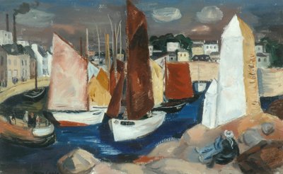 Porto de Concarneau (óleo sobre tela) de Barry Craig