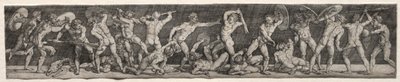 Batalha de homens nus. de Barthel Beham