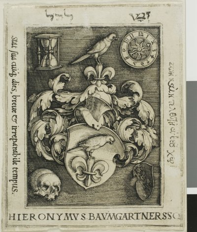 Placa de identificação de Hieronymous Baumgärtner de Barthel Beham