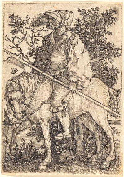 Alabardeiro a cavalo de Barthel Beham