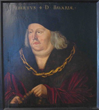 O duque Alberto IV, o Sábio, da Baviera de Barthel Beham
