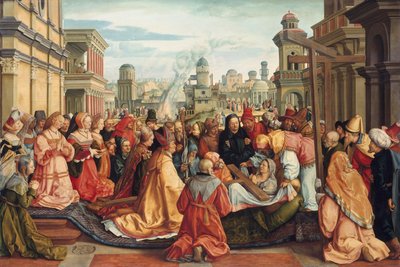 Ciclo histórico: A descoberta da Cruz por Santa Helena de Barthel Beham