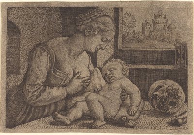 Madonna com caveira de Barthel Beham