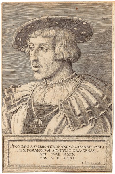 Retrato do Imperador Fernando I 1503-1564, 1531. de Barthel Beham