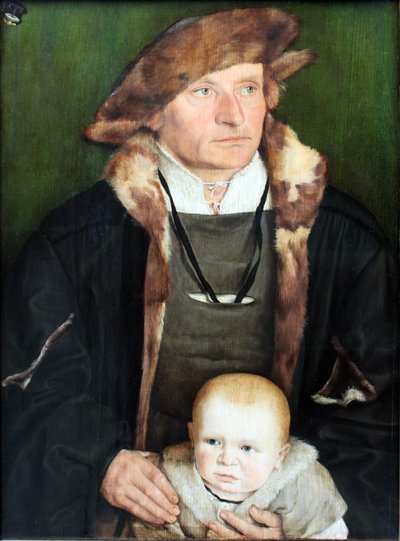 Retrato de Hans Urmiller e do seu filho de Barthel Beham