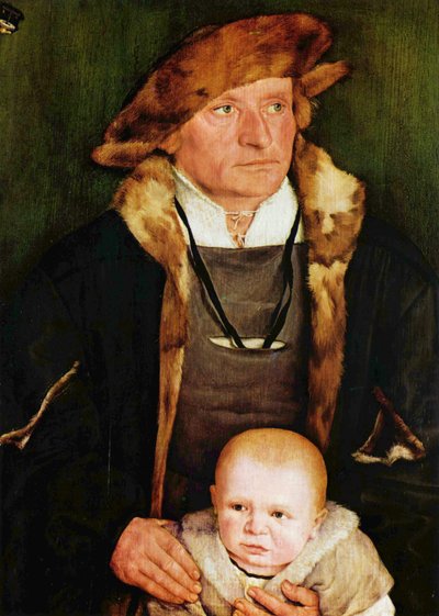 Retrato de Hans Urmiller e do seu filho de Barthel Beham