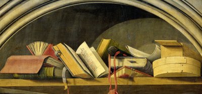 Natureza Morta com Livros num Nicho de Barthelemy d