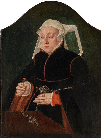 Retrato feminino. de Bartholomäus Bruyn