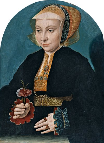 Retrato de uma mulher de Bartholomaeus Bruyn the Elder