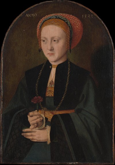 Retrato de uma mulher, 1533. de Bartholomaeus Bruyn the Elder