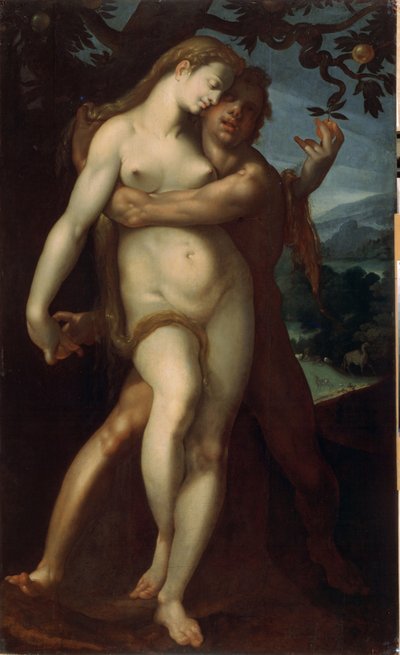 Adão e Eva de Bartholomaeus Spranger