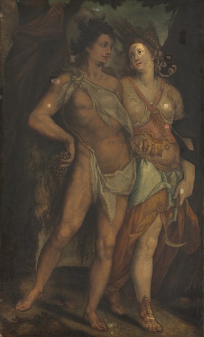 Ceres e Bacchus de Bartholomaeus Spranger