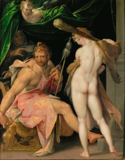 Hércules e Omphale ... de Bartholomaeus Spranger