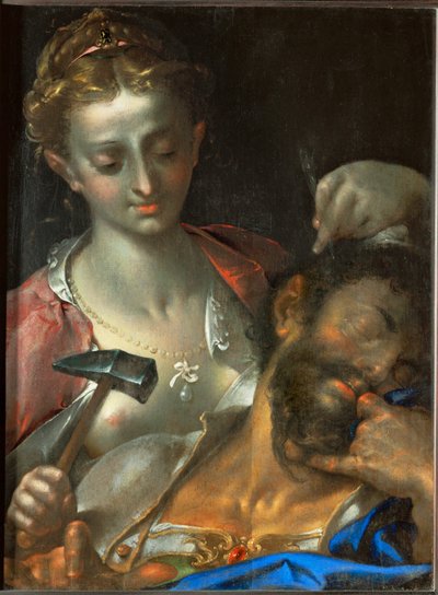 Jael mata o comandante do exército cananeu, cravando-lhe uma estaca na têmpora de Bartholomaeus Spranger