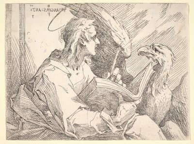 São João Evangelista, ca. 1596 de Bartholomaeus Spranger