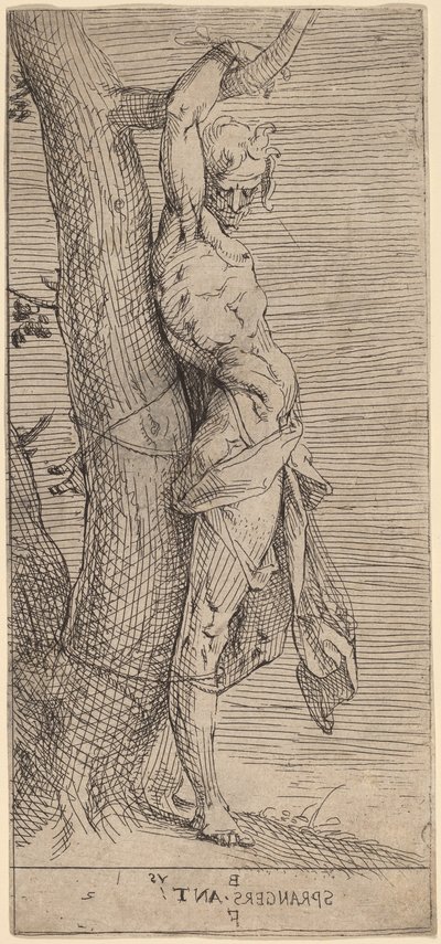 São Sebastião, Preso a uma Árvore de Bartholomaeus Spranger