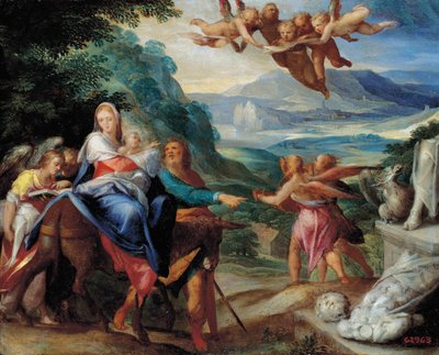 A fuga para o Egito de Bartholomaeus Spranger