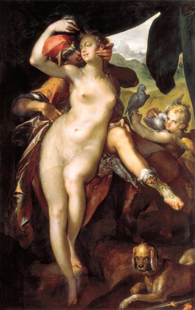 Vénus e Adónis de Bartholomaeus Spranger