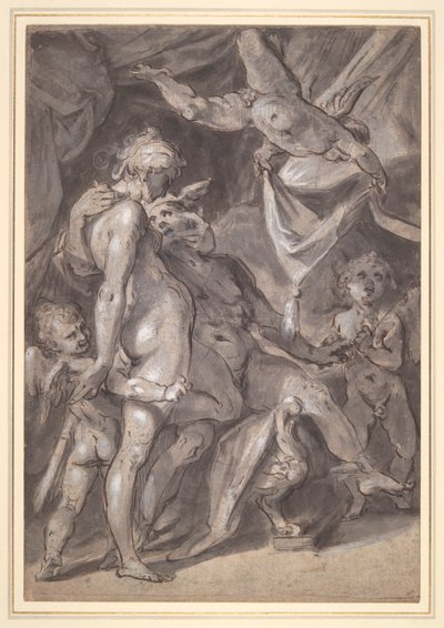 Vênus e Mercúrio de Bartholomaeus Spranger