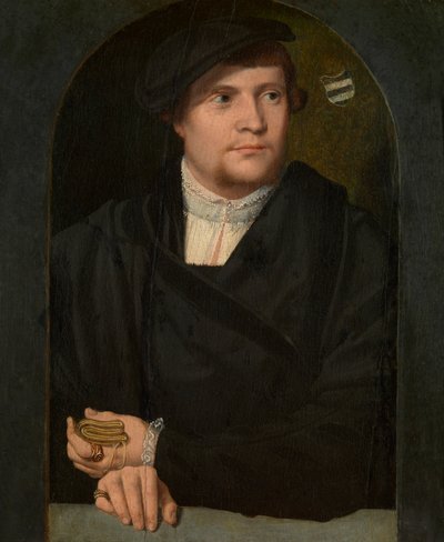 Retrato de um homem (óleo sobre painel) de Bartholomaeus the Elder Bruyn