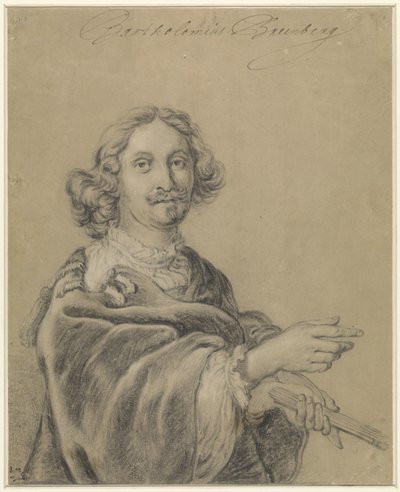 Retrato de Bartolomeu Breenbergh de Bartholomeus Breenbergh (possibly)