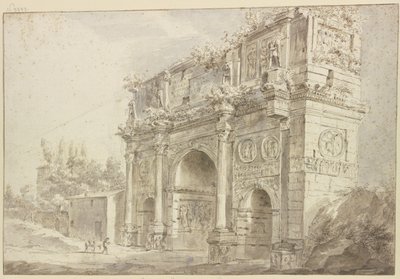 Arco de Constantino em Roma de Bartholomeus Breenbergh