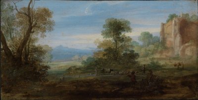 Paisagem italiana com ruínas antigas de Bartholomeus Breenbergh