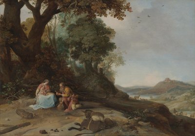 Paisagem com repouso durante a fuga de Bartholomeus Breenbergh
