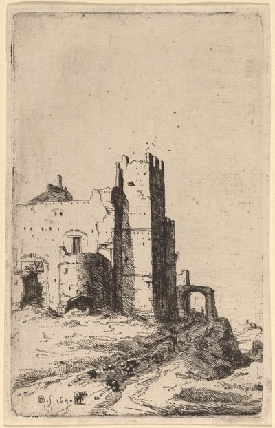 A cidade de Leoni, perto de Frascati de Bartholomeus Breenbergh