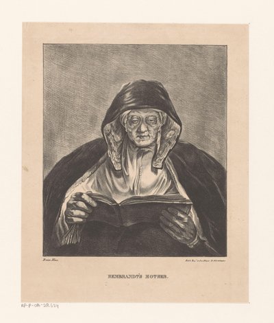 Retrato de uma leitura de uma mulher idosa
A mãe de Rembrandt (título sobre o objecto) de Bartholomeus Johannes van Hove