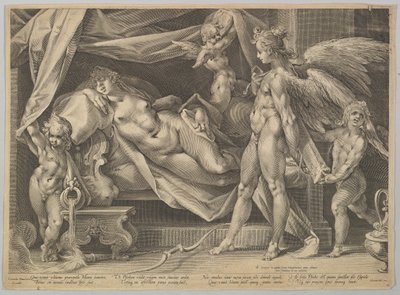 Cupido e Psique, c. 1631 de Bartholomeus Spranger