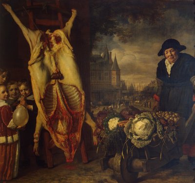 O Nieuwmarkt em Amesterdão de Bartholomeus van der Helst