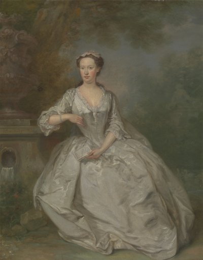 Uma Dama com um Livro, c.1730-40 (óleo sobre tela) de Bartholomew Dandridge