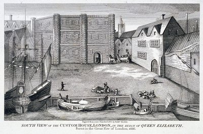 Custom House, Londres, c1815 de Bartholomew Howlett