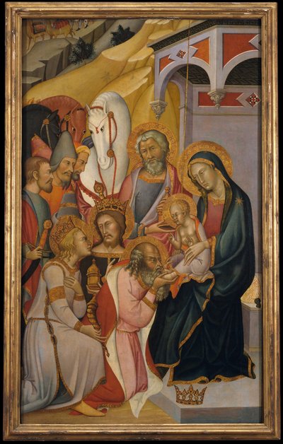 A Adoração dos Magos, c. 1390. de Bartolo di Fredi