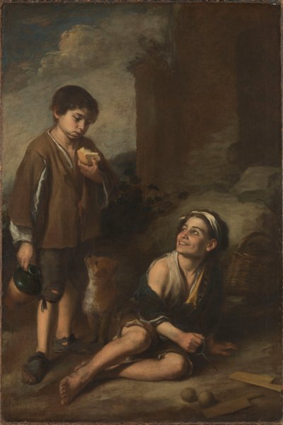 Dois meninos camponeses de Bartolomé Esteban Murillo