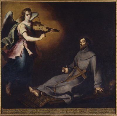 São Francisco de Assis em êxtase, c. 1646 de Bartolomé Esteban Murillo