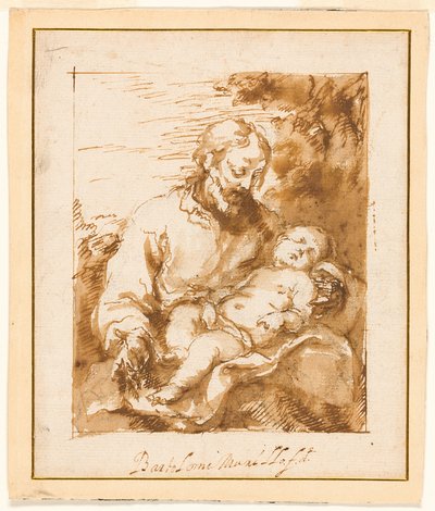 São José e o menino adormecido de Bartolomé Esteban Murillo
