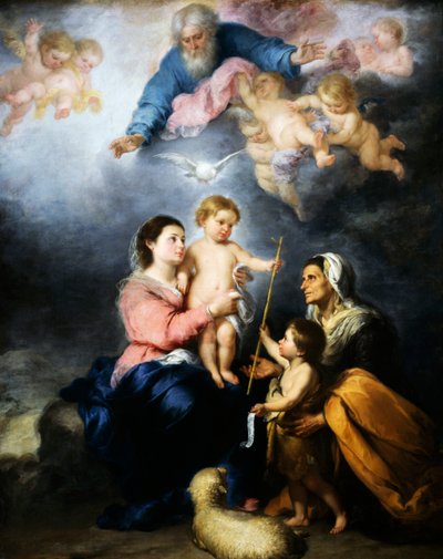 A Sagrada Família (A Virgem de Sevilha) de Bartolomé Esteban Murillo