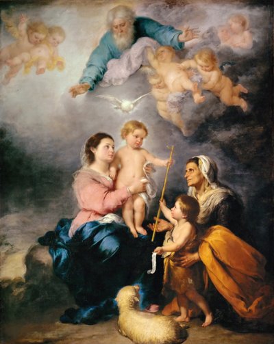 A Sagrada Família A Virgem de Sevilha de Bartolomé Esteban Murillo