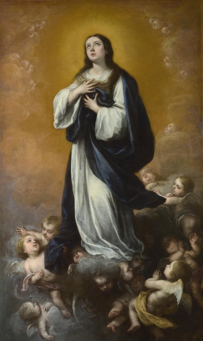 A Imaculada Conceição da Virgem, meados do século XVII. de Bartolomé Esteban Murillo