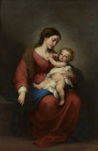 Virgem e Criança, ca. 1670-72. de Bartolomé Esteban Murillo
