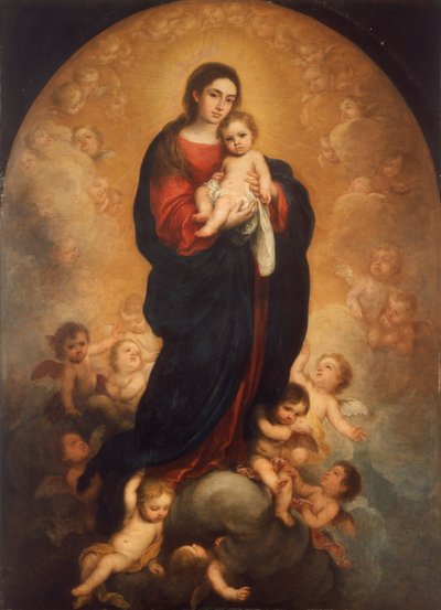 Virgem e Menino na Glória de Bartolomé Esteban Murillo